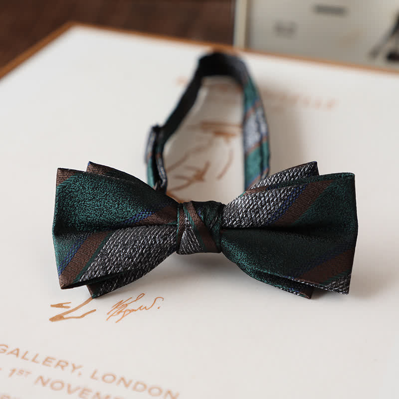 Vintage-Fliege mit Blumenmuster für Herren-Hochzeitsanzug
