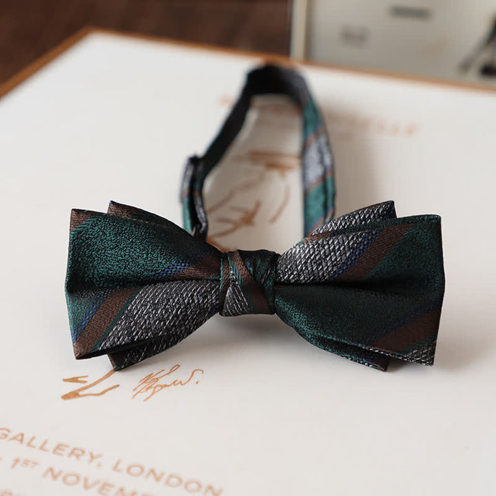 Vintage-Fliege mit Blumenmuster für Herren-Hochzeitsanzug