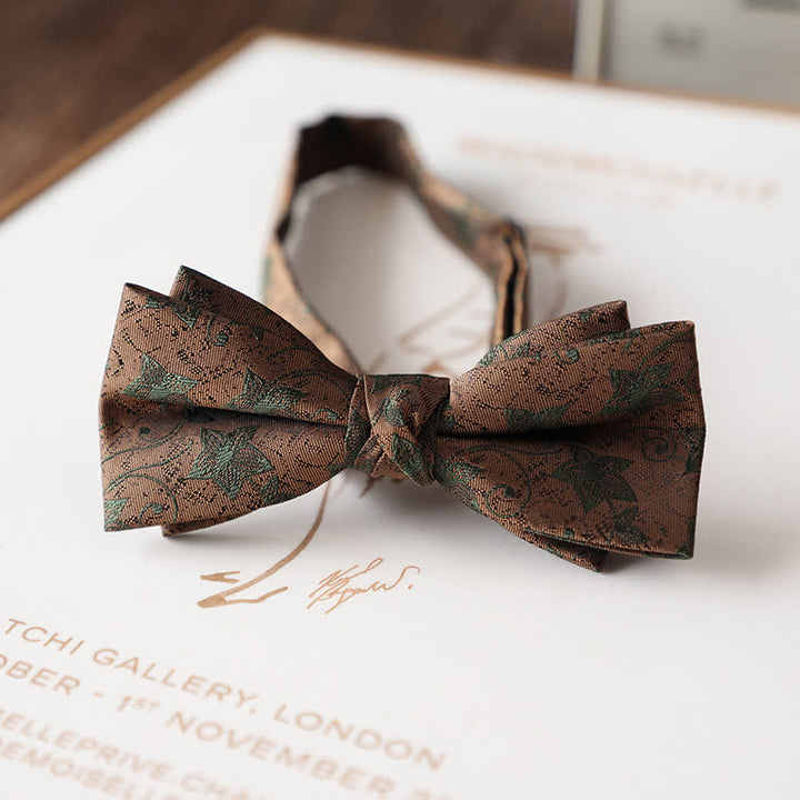 Vintage-Fliege mit Blumenmuster für Herren-Hochzeitsanzug
