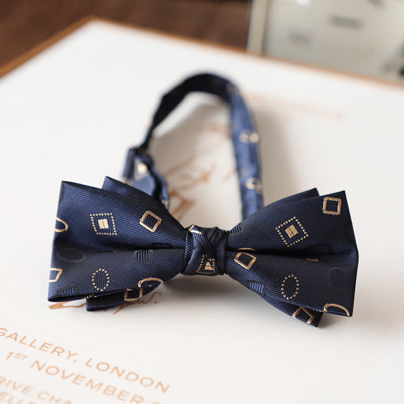 Vintage-Fliege mit Blumenmuster für Herren-Hochzeitsanzug