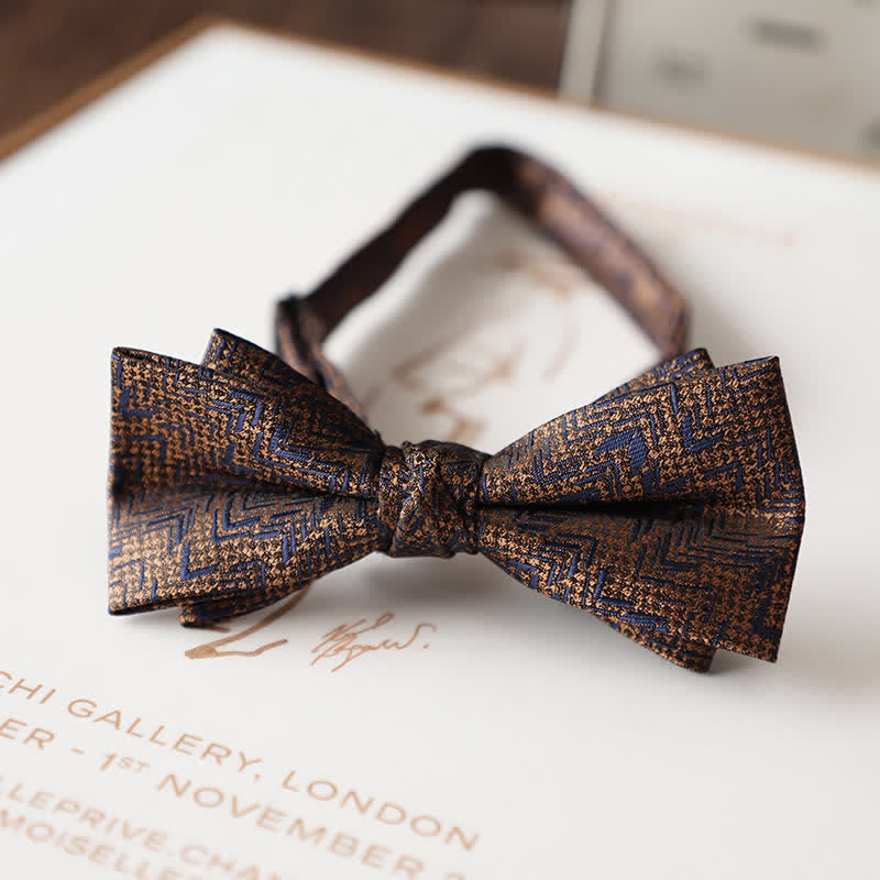 Vintage-Fliege mit Blumenmuster für Herren-Hochzeitsanzug