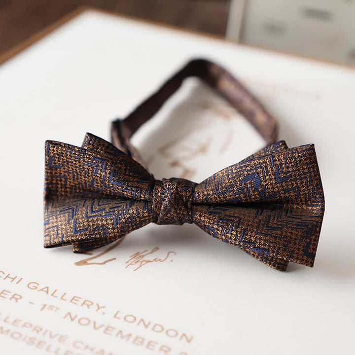 Vintage-Fliege mit Blumenmuster für Herren-Hochzeitsanzug