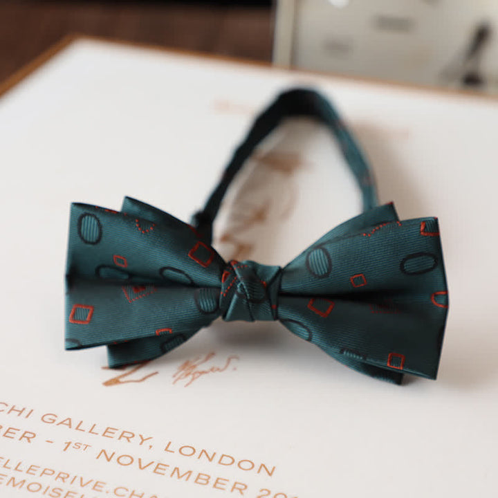 Vintage-Fliege mit Blumenmuster für Herren-Hochzeitsanzug