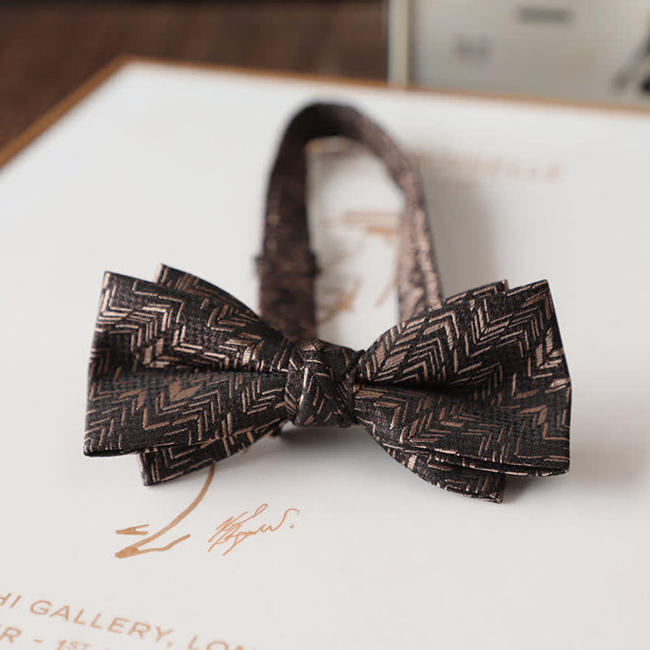 Vintage-Fliege mit Blumenmuster für Herren-Hochzeitsanzug