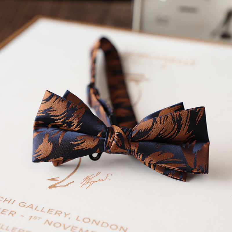 Vintage-Fliege mit Blumenmuster für Herren-Hochzeitsanzug