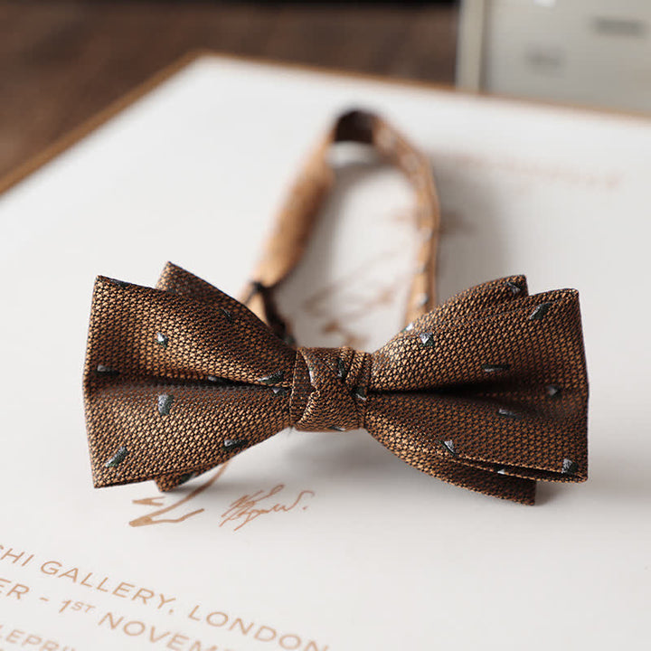 Vintage-Fliege mit Blumenmuster für Herren-Hochzeitsanzug