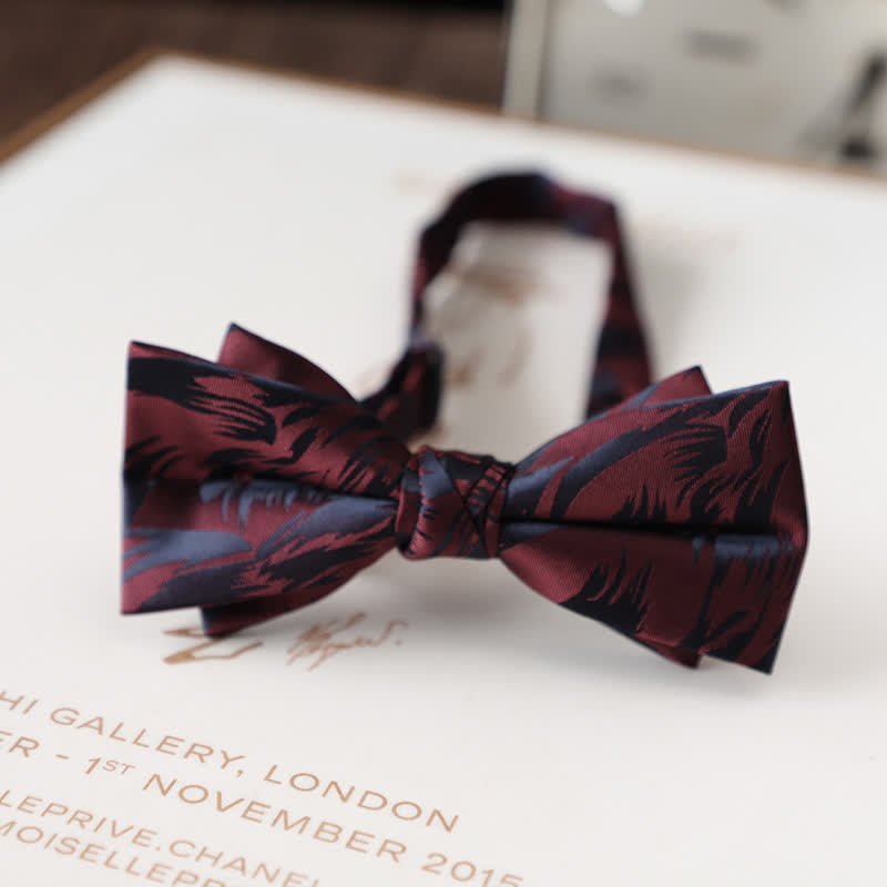 Vintage-Fliege mit Blumenmuster für Herren-Hochzeitsanzug