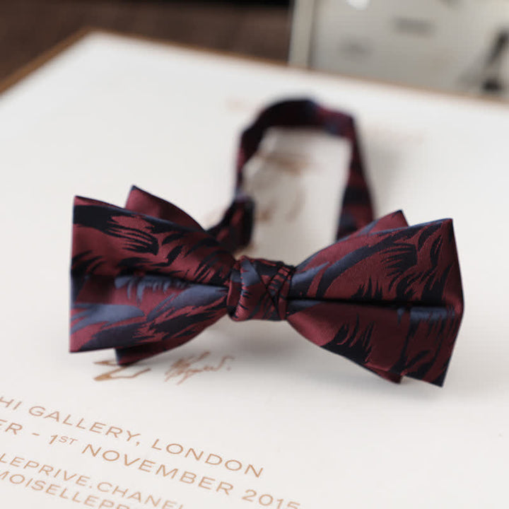 Vintage-Fliege mit Blumenmuster für Herren-Hochzeitsanzug