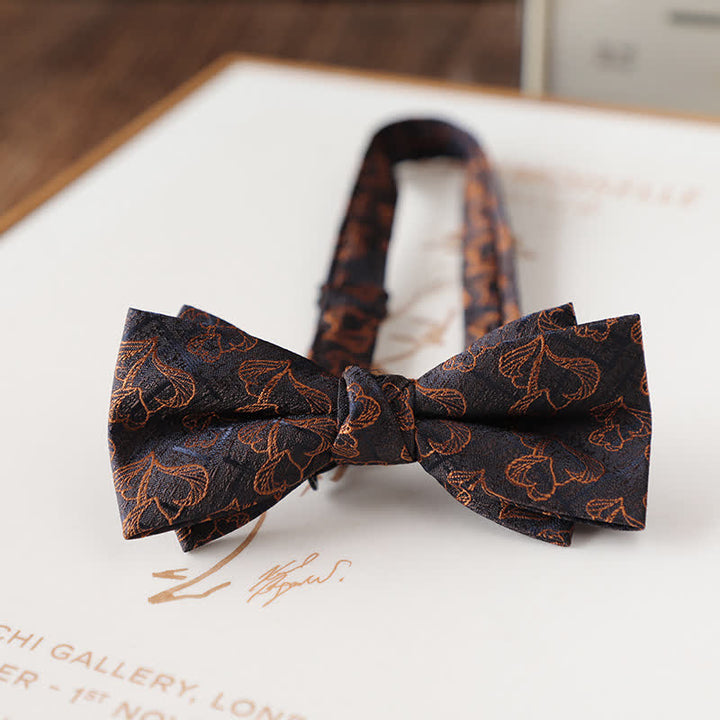 Vintage-Fliege mit Blumenmuster für Herren-Hochzeitsanzug