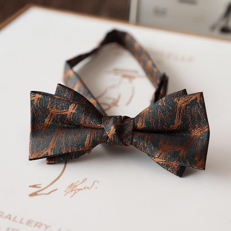 Vintage-Fliege mit Blumenmuster für Herren-Hochzeitsanzug