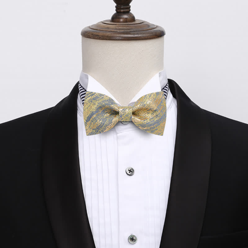 Klassische Gold Glitzer Smoking Fliege für Herren