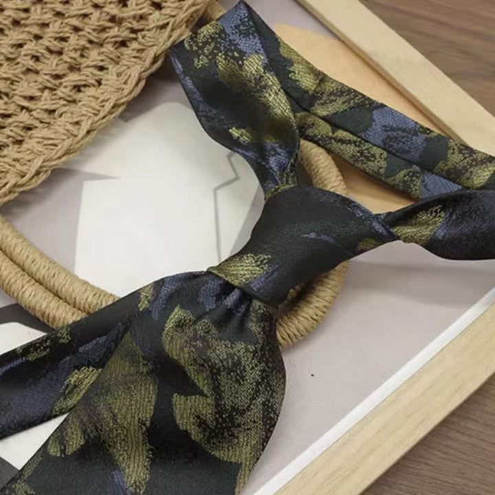 Herren Vintage Blumendruck Freizeitbreite Krawatte - image 10