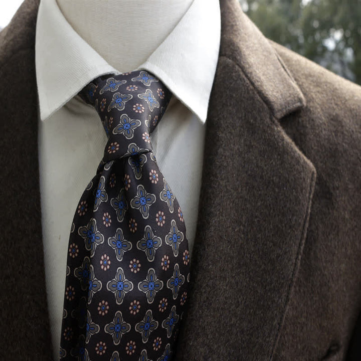 Herren Vintage Blumendruck Freizeitbreite Krawatte - Stil #3 - image 7