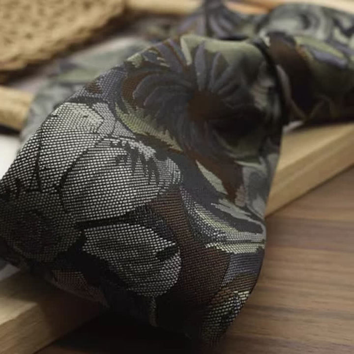 Herren Vintage Blumendruck Freizeitbreite Krawatte - image 6