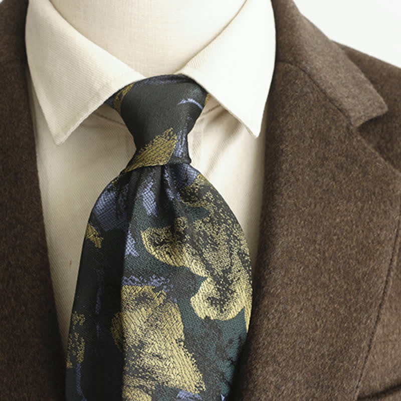 Herren Vintage Blumendruck Freizeitbreite Krawatte - Stil #4 - image 9