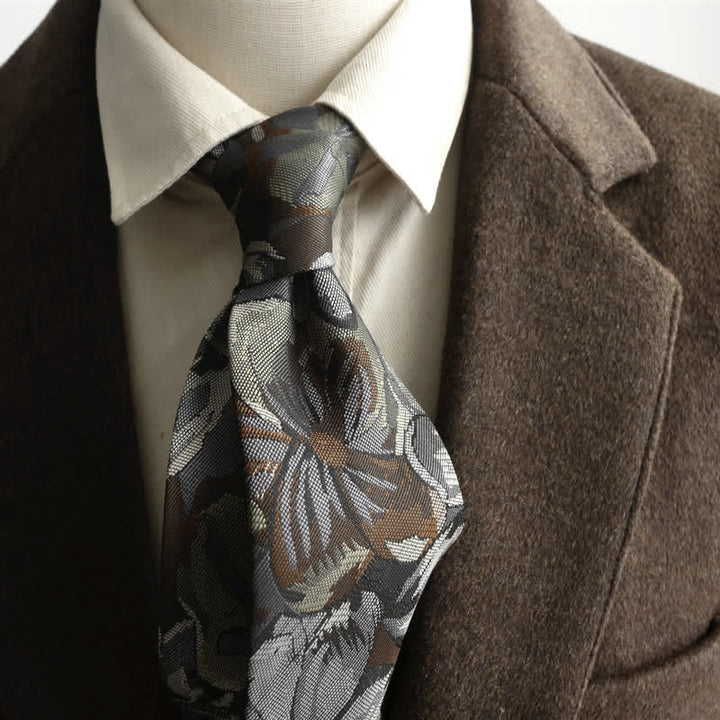 Herren Vintage Blumendruck Freizeitbreite Krawatte - Stil #2 - image 4