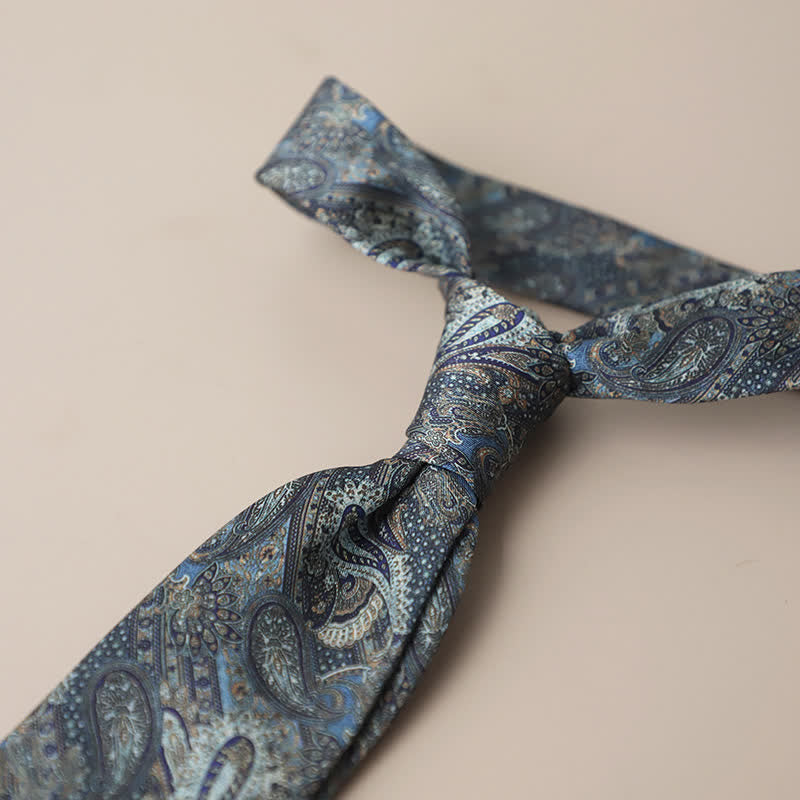 Retro Elegante Blumenmuster Krawatte für Herren