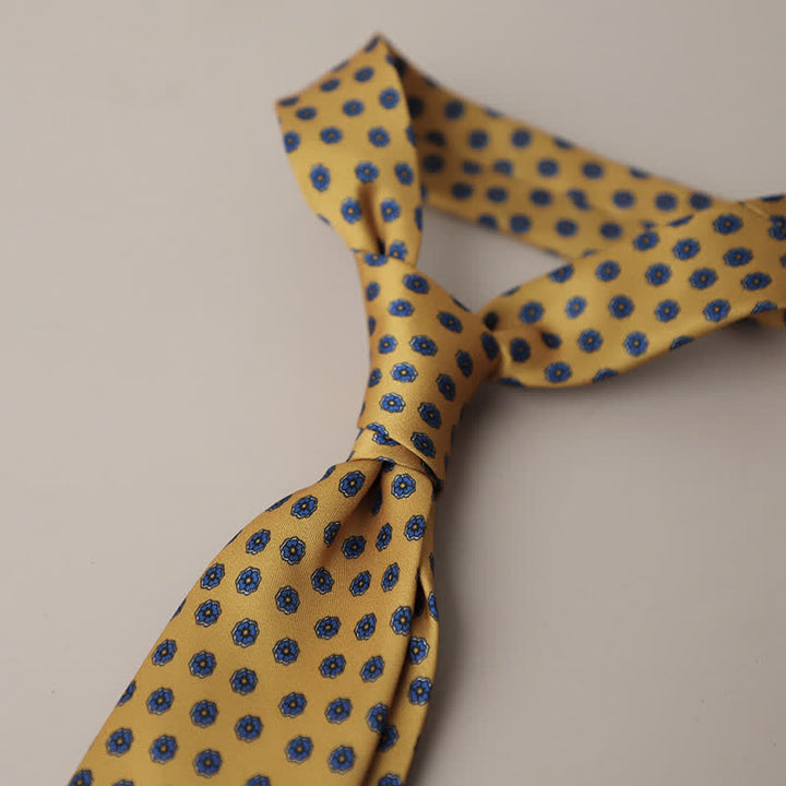 Retro Elegante Blumenmuster Krawatte für Herren