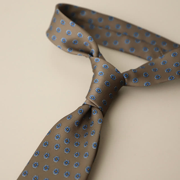 Retro Elegante Blumenmuster Krawatte für Herren