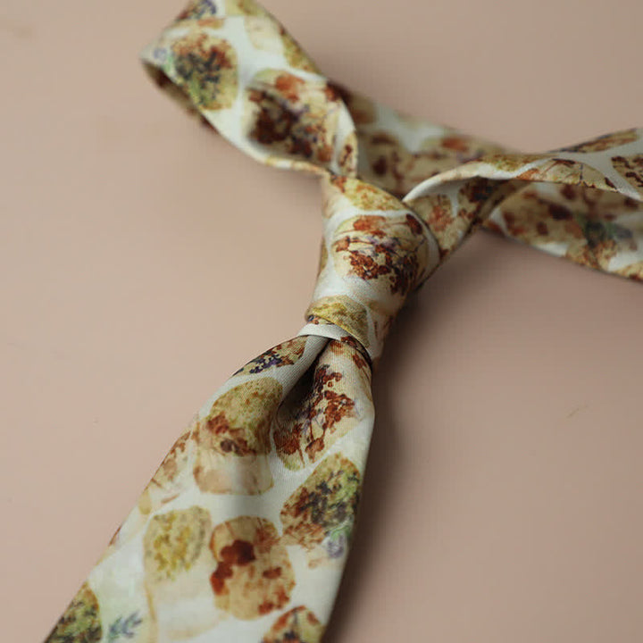 Retro Elegante Blumenmuster Krawatte für Herren