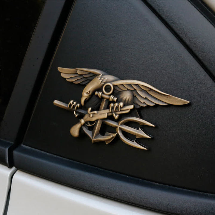 Navy Seals Trident Insignia Metallaufkleber Autoabzeichen