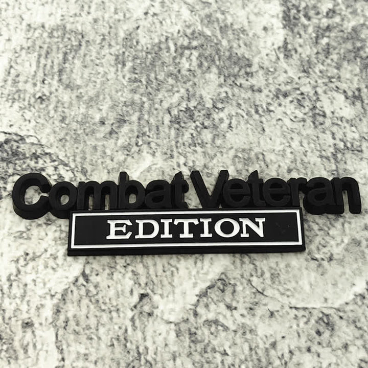 Combat Veteran EDITION Metallaufkleber Autoabzeichen