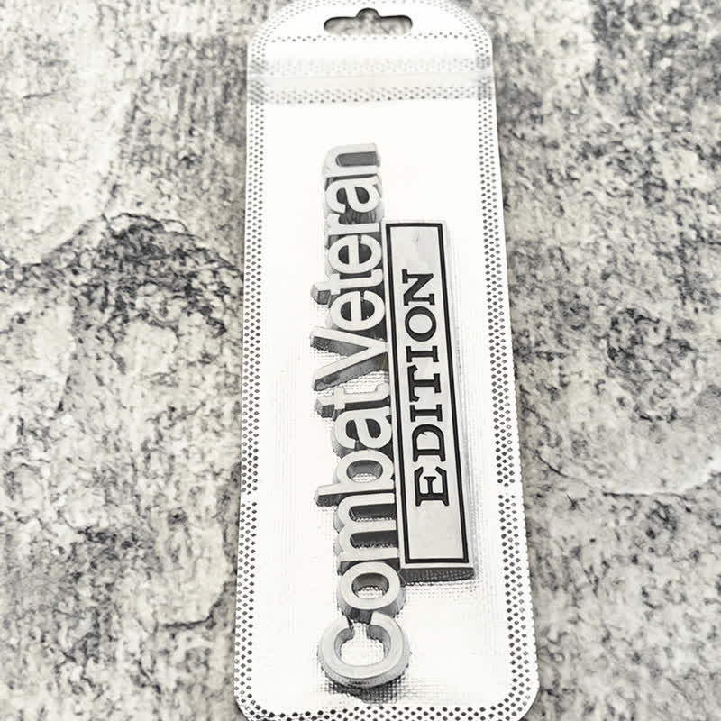 Combat Veteran EDITION Metallaufkleber Autoabzeichen