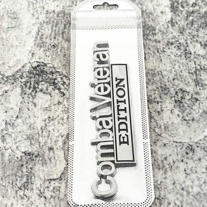 Combat Veteran EDITION Metallaufkleber Autoabzeichen