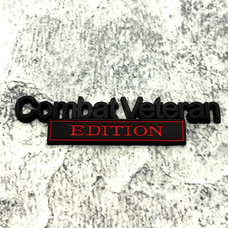 Combat Veteran EDITION Metallaufkleber Autoabzeichen