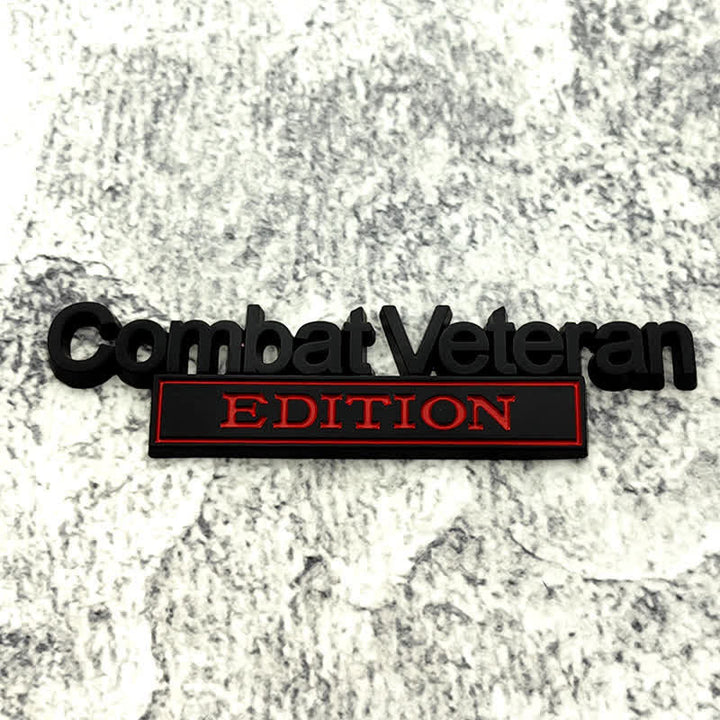 Combat Veteran EDITION Metallaufkleber Autoabzeichen
