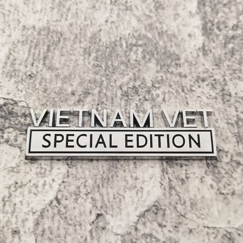 VIETNAM VET EDITION Metallaufkleber Autoabzeichen