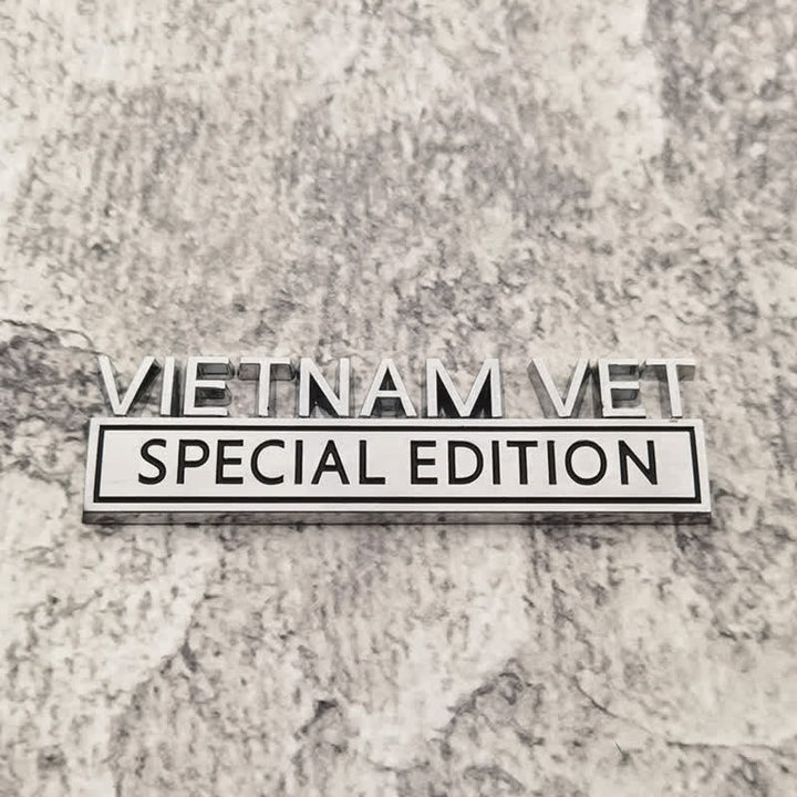 VIETNAM VET EDITION Metallaufkleber Autoabzeichen