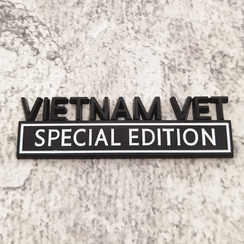 VIETNAM VET EDITION Metallaufkleber Autoabzeichen
