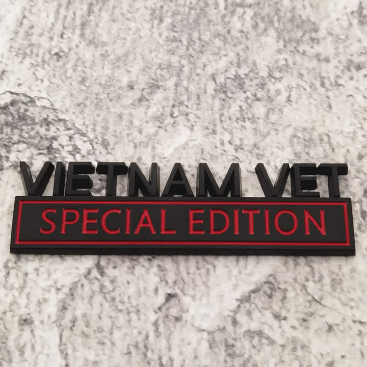 VIETNAM VET EDITION Metallaufkleber Autoabzeichen