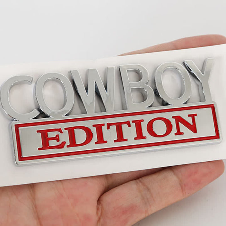 COWBOY EDITION ABS Aufkleber Emblem Autoabzeichen