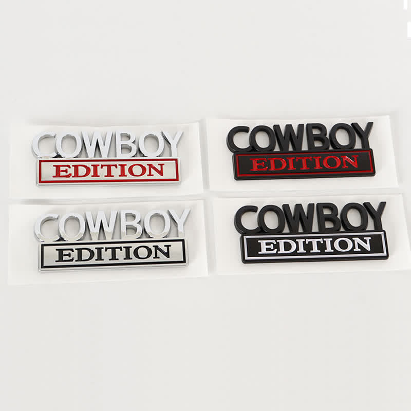 COWBOY EDITION ABS Aufkleber Emblem Autoabzeichen