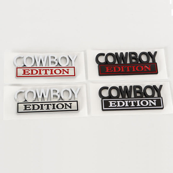 COWBOY EDITION ABS Aufkleber Emblem Autoabzeichen