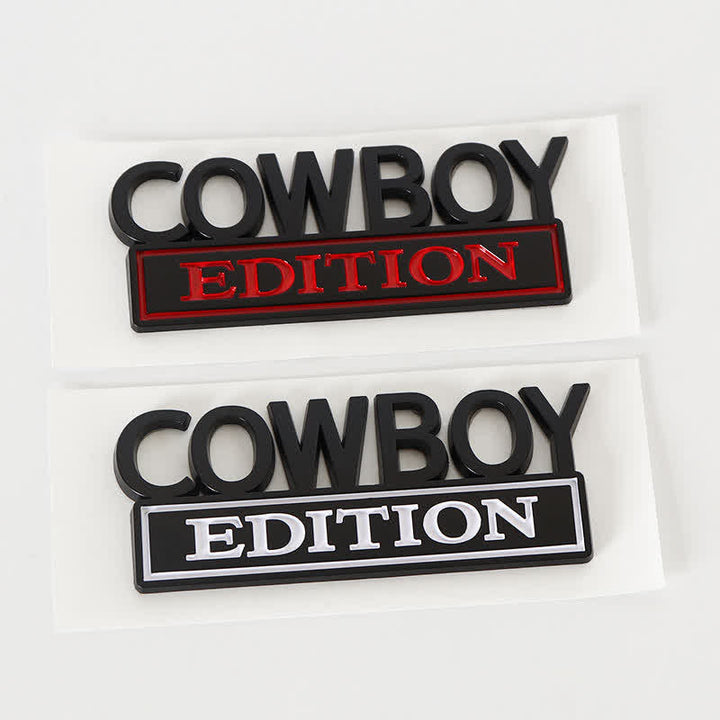 COWBOY EDITION ABS Aufkleber Emblem Autoabzeichen