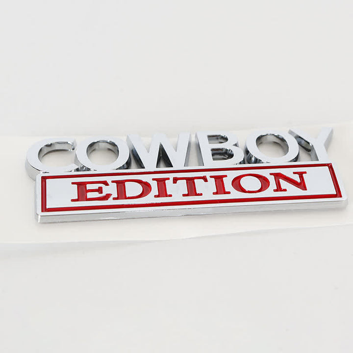 COWBOY EDITION ABS Aufkleber Emblem Autoabzeichen