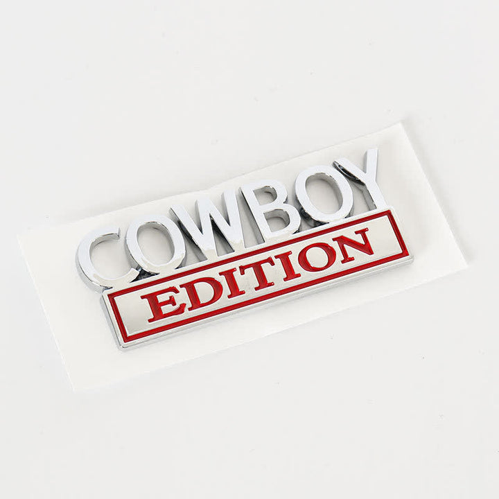 COWBOY EDITION ABS Aufkleber Emblem Autoabzeichen