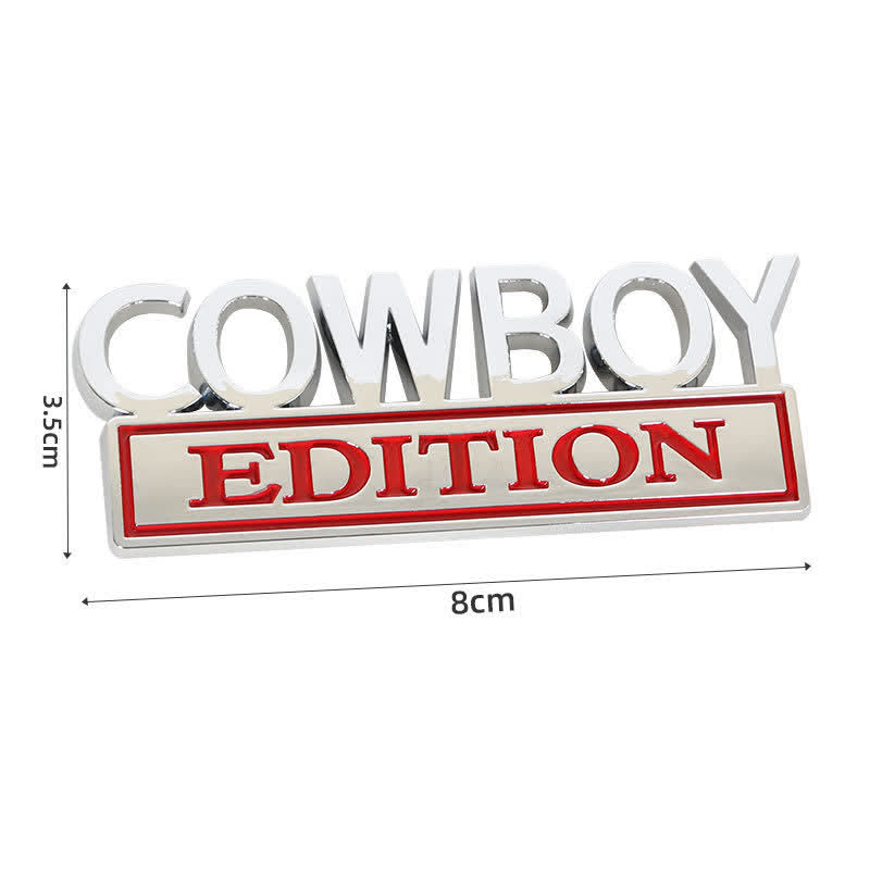 COWBOY EDITION ABS Aufkleber Emblem Autoabzeichen
