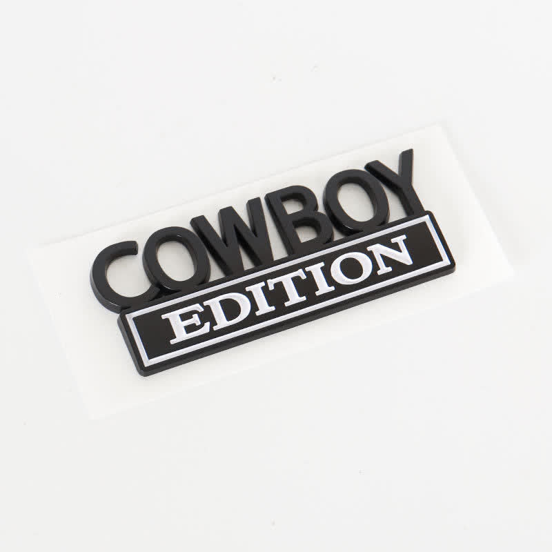COWBOY EDITION ABS Aufkleber Emblem Autoabzeichen