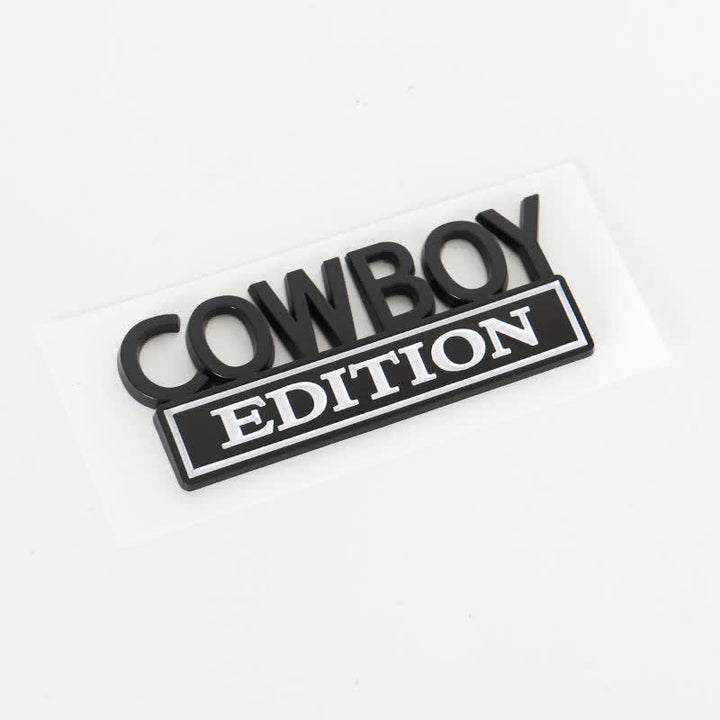 COWBOY EDITION ABS Aufkleber Emblem Autoabzeichen
