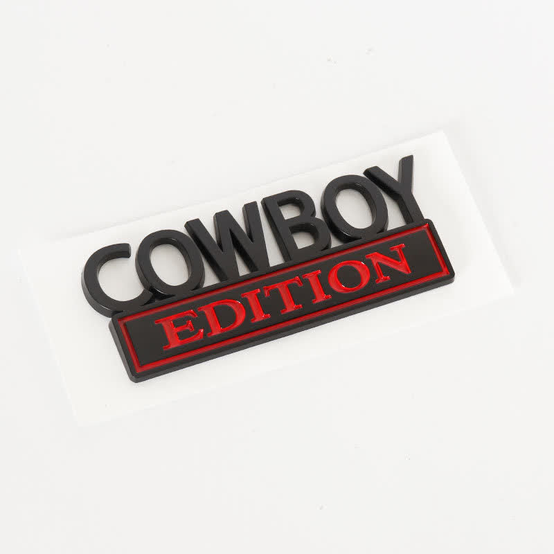 COWBOY EDITION ABS Aufkleber Emblem Autoabzeichen