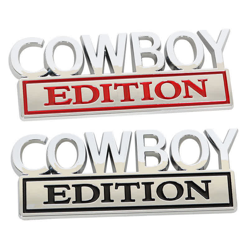 COWBOY EDITION ABS Aufkleber Emblem Autoabzeichen
