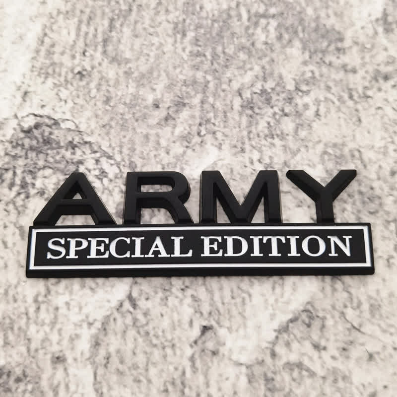 ARMY SPECIAL EDITION Metallaufkleber Autoabzeichen