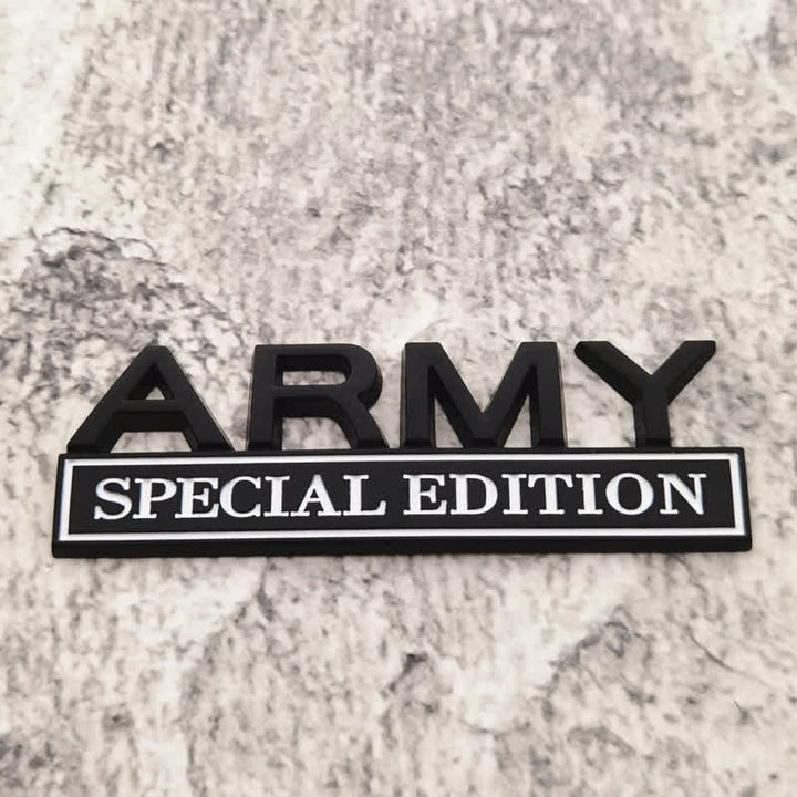 ARMY SPECIAL EDITION Metallaufkleber Autoabzeichen