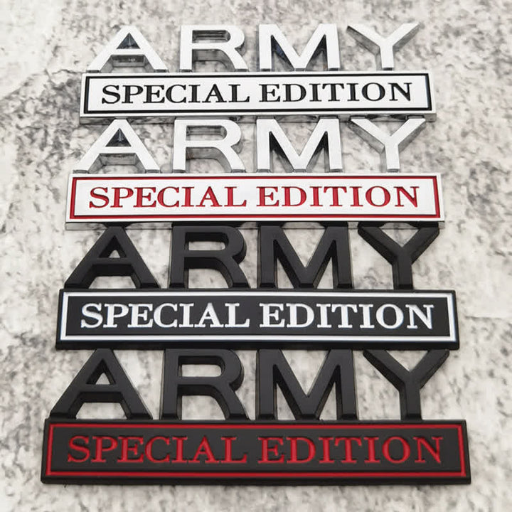 ARMY SPECIAL EDITION Metallaufkleber Autoabzeichen