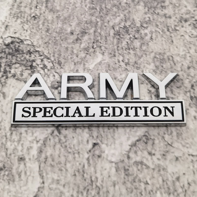 ARMY SPECIAL EDITION Metallaufkleber Autoabzeichen