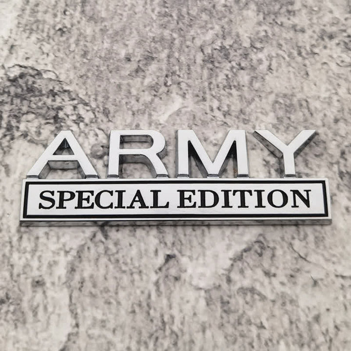 ARMY SPECIAL EDITION Metallaufkleber Autoabzeichen